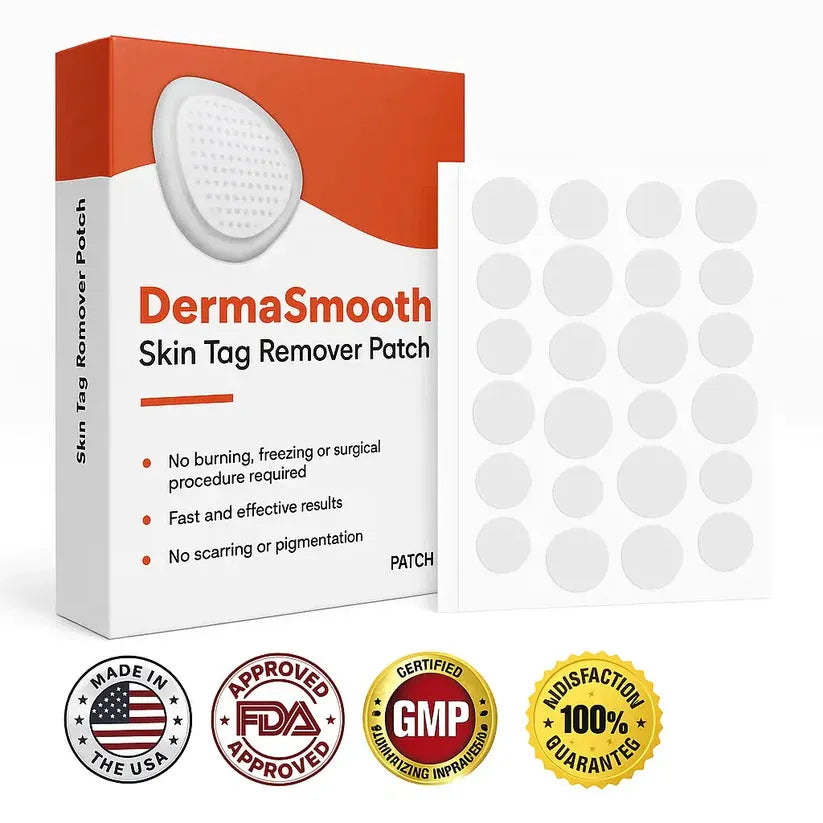 DermaSmooth Skin Tag Remover Patch – Fast, Safe & Painless Solution - Derma Smooth Skin Tag Remover Patch - Fast and Effective-No Burning or Freezing Required