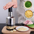 Multifunctional Onion & Garlic Cutter | Stainless Steel Manual Vegetable Chopper